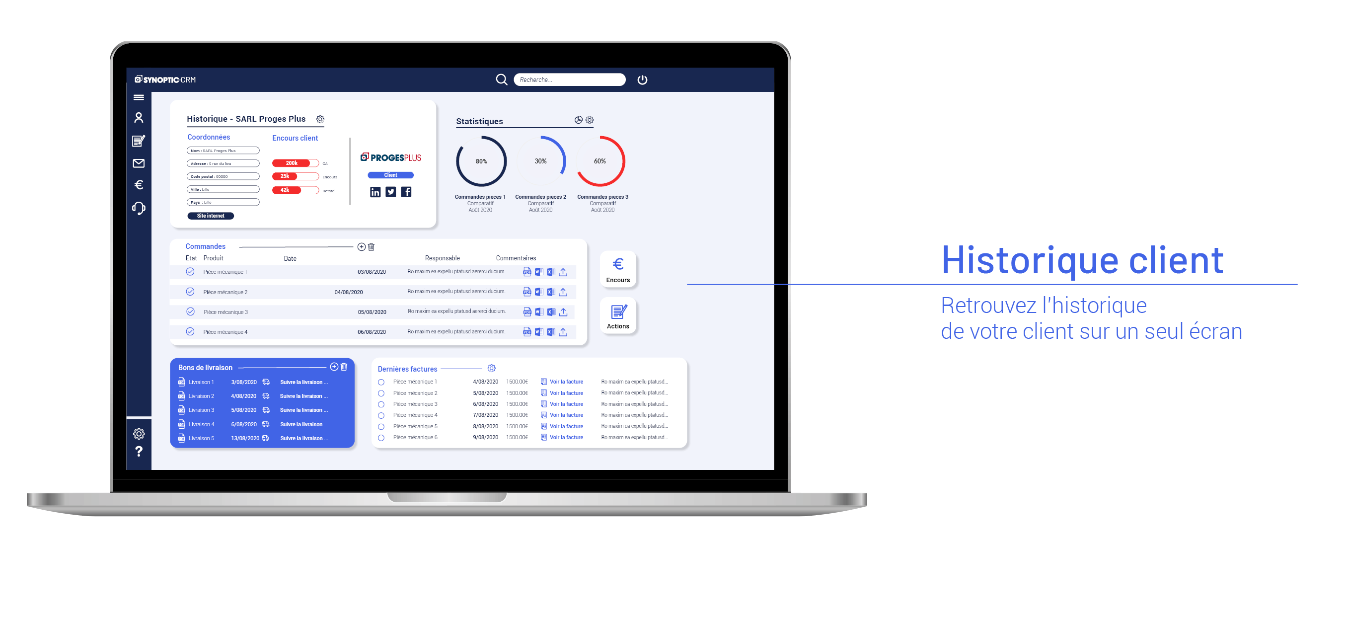 CRM historique client