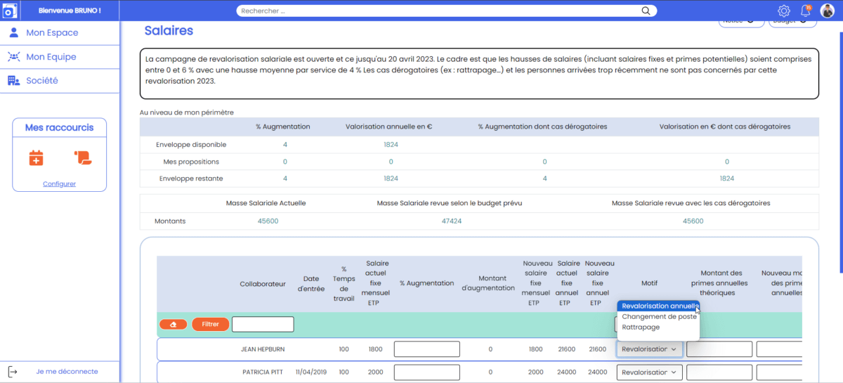 Gestion des salaires SIRH Synoriel
