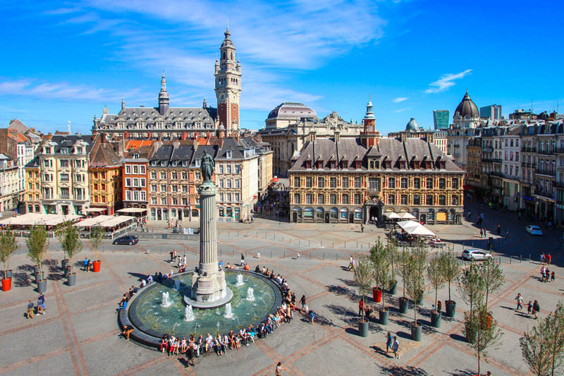 Vue de Lille, métropole du siège social de Proges Plus à Willems