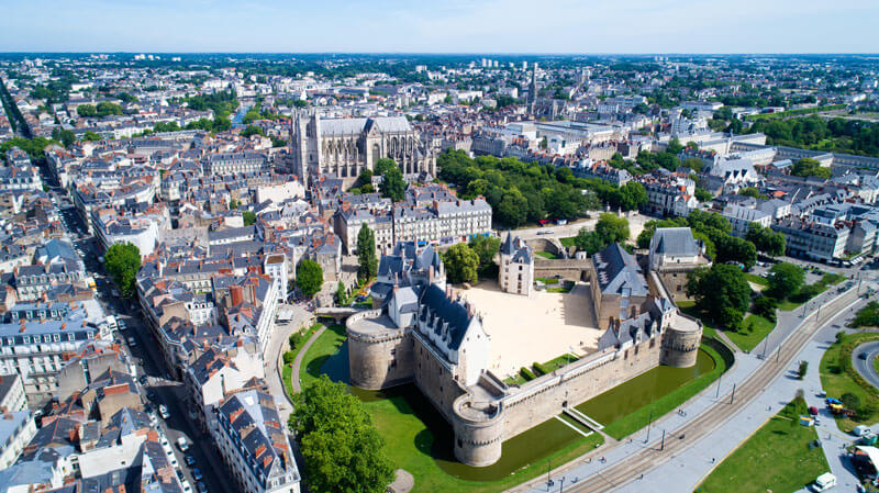 Vue de Nantes, ville de l'agence Proges Plus de Carquefou