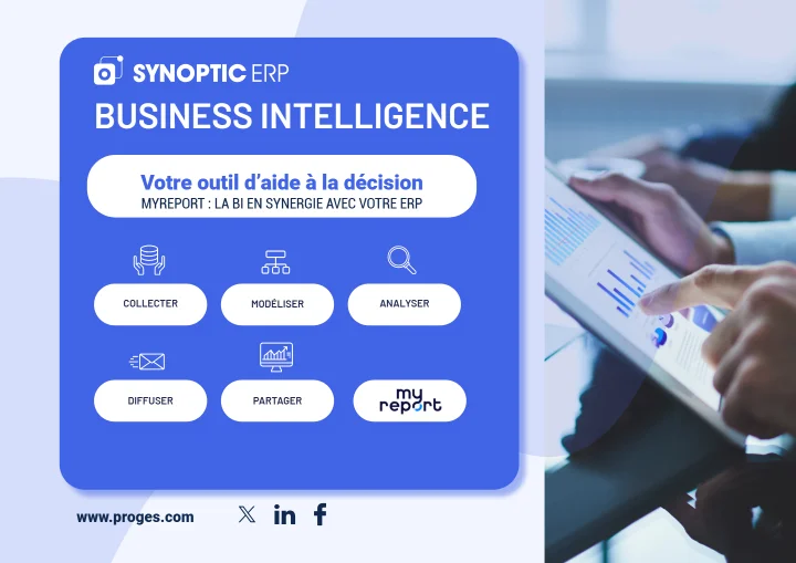 Couverture de la présentation Business Intelligence avec MyReport de Synoptic ERP