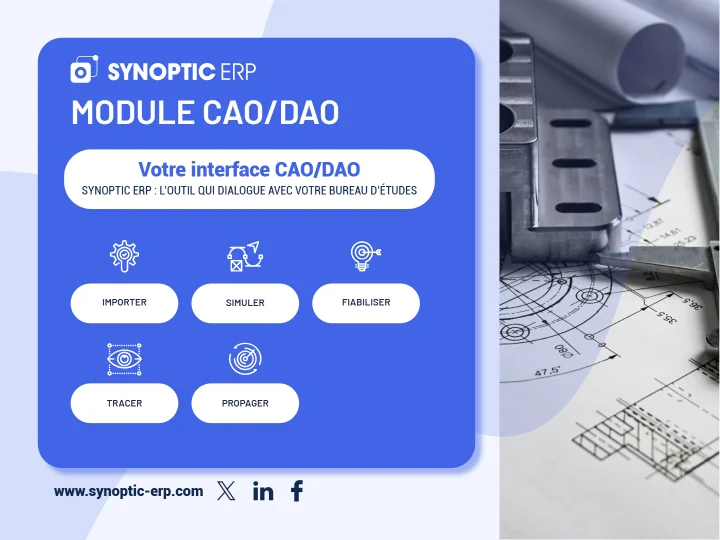 Couverture de la fiche fonction Interface CAO/DAO de Synoptic ERP